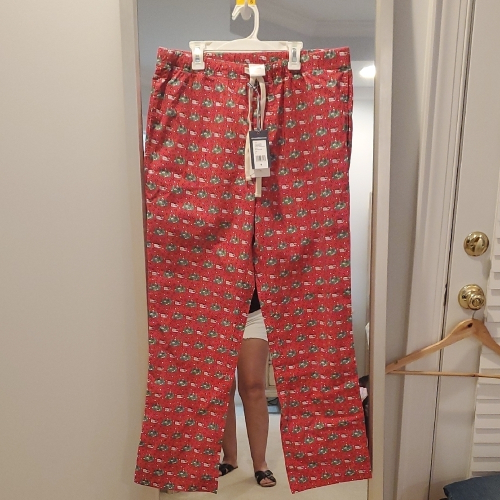 Red Christmas Printed Pants (20)